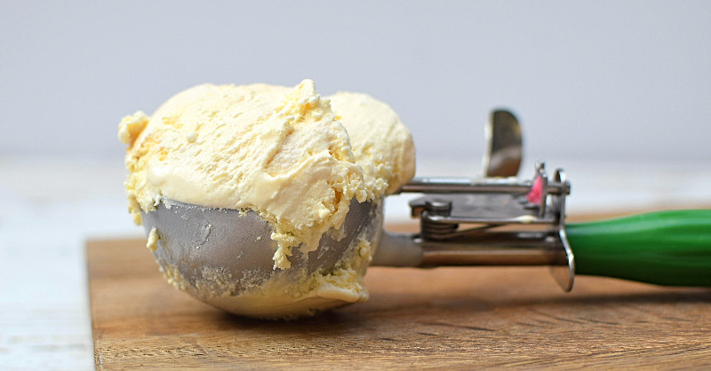 Scoop of Salted Caramel Ice Cream