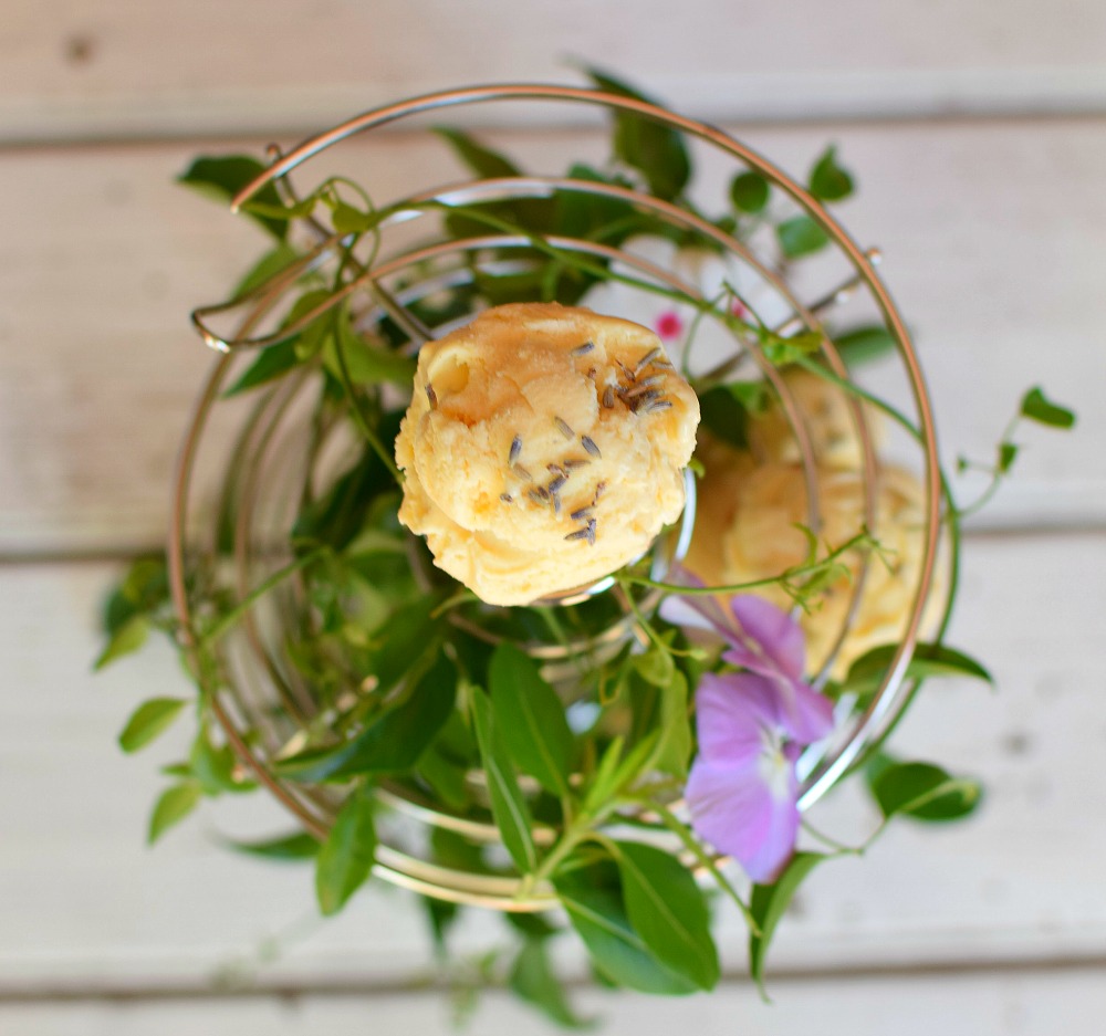 Lavender Ice Cream Made at Home