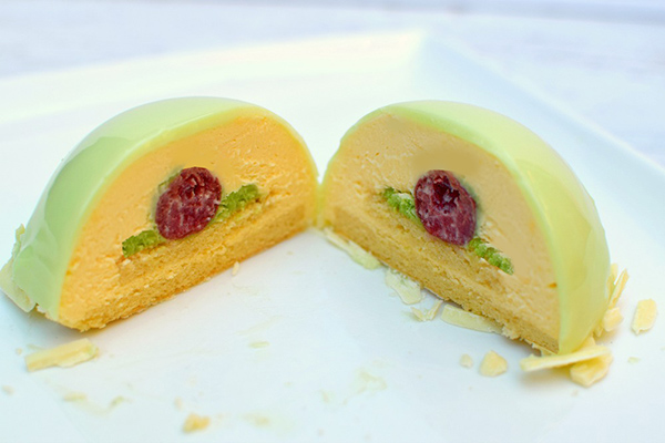 Pistachio Mousse Dome Revealed