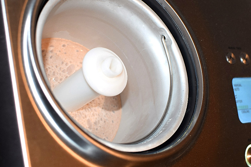 Churning Chocolate Ice Cream