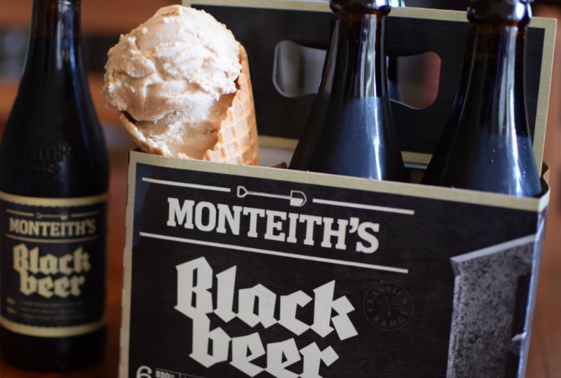 black beer ice cream