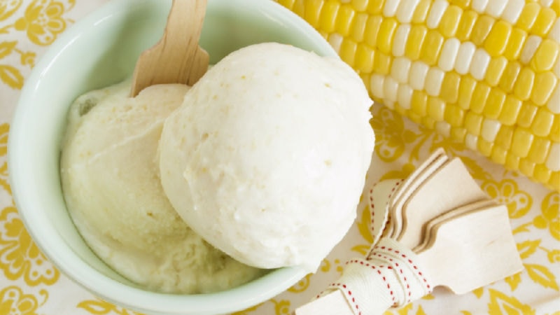 Corn ice cream