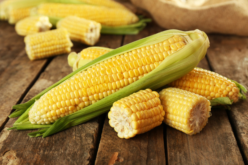 A pile of corn ready to be churned into ice cream