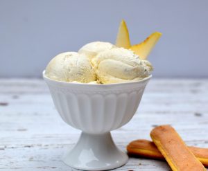 Vanilla and Pear Ice Cream