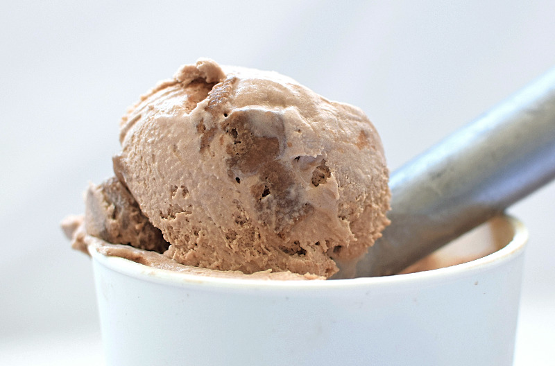 A scoop of blondie ice cream