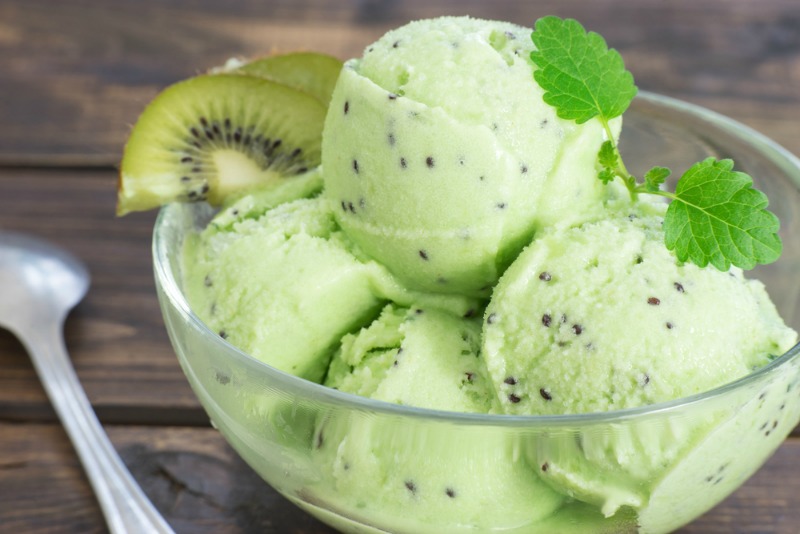 kiwifruit ice cream