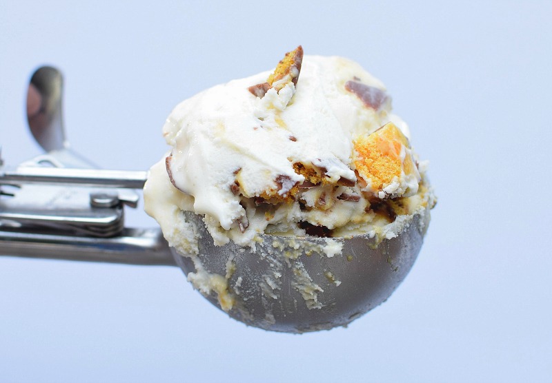 A scoop of ice cream