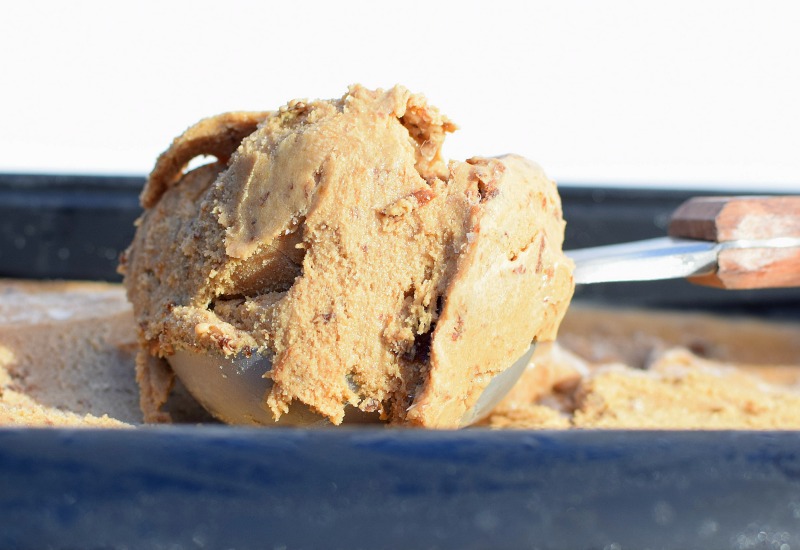 Ice cream in a scoop