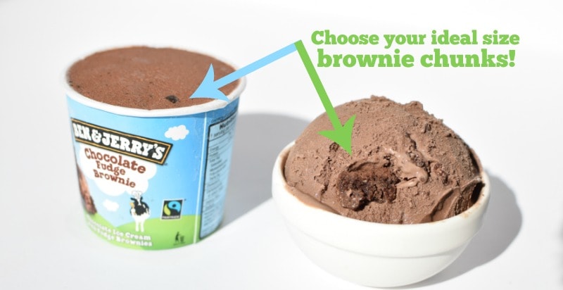 Brownie chunk comparison