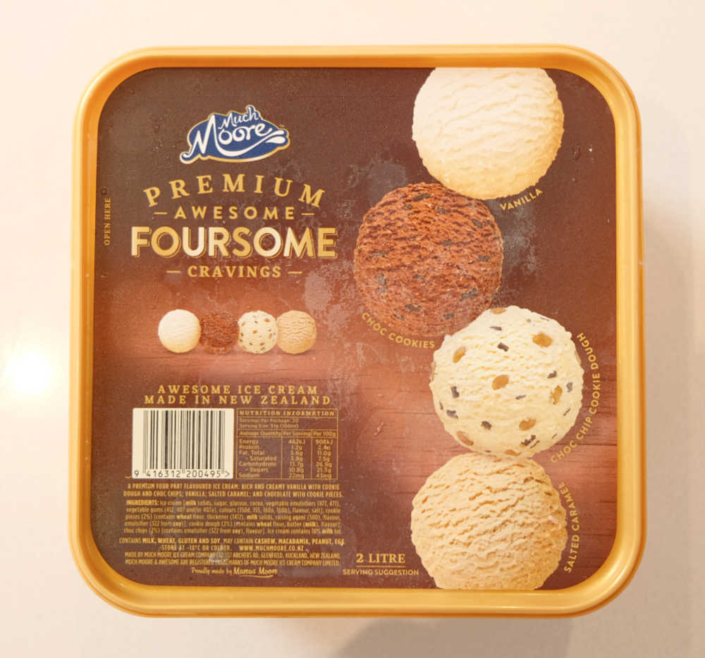The front of pack image of Premium Awesome Foursome Cravings.