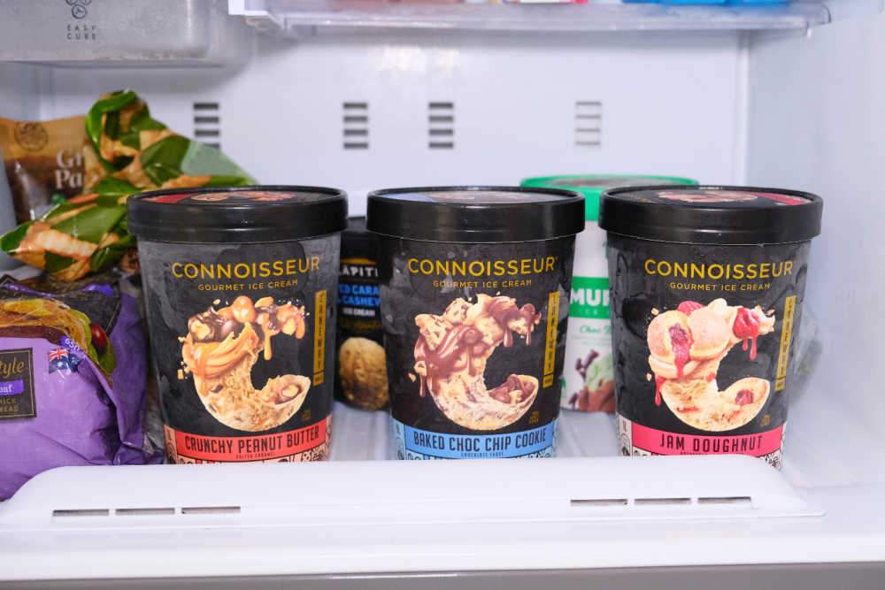 A home freezer with the Conoisseur Laneway range in a row.