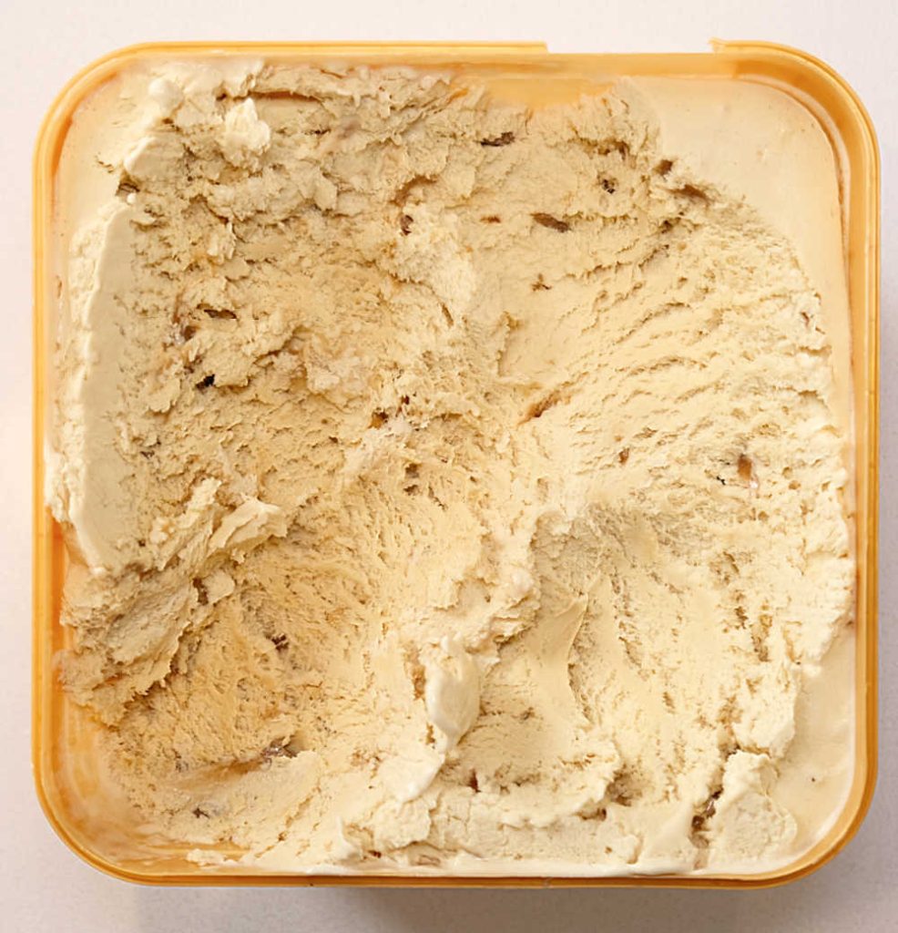 A close look at the texture of Much Moore Salted Caramel.
