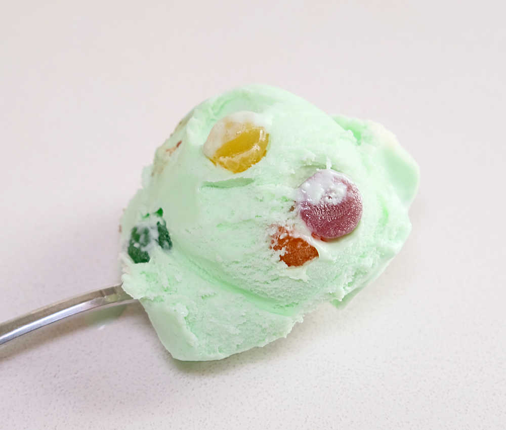 A spoonful of Much Moore Family Classic Ice Cream.