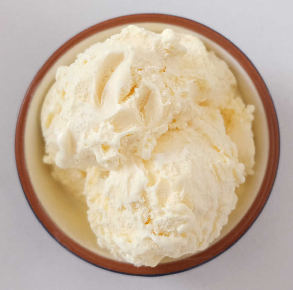 Bird's eye closeup of Blue Ribbon Vanilla.