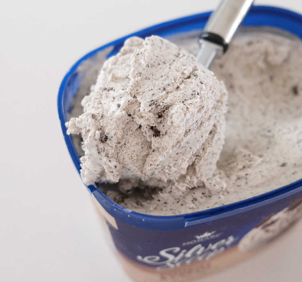Closeup of the Silver Scoop C&C Ice Cream.