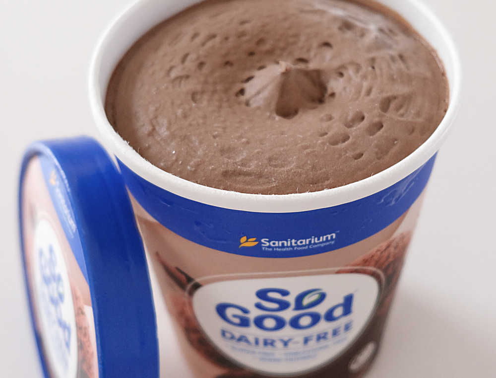 An open pack of So Good Chocolate Bliss.
