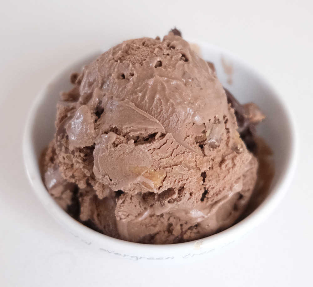 A bowl of PB Over the Top ice cream.